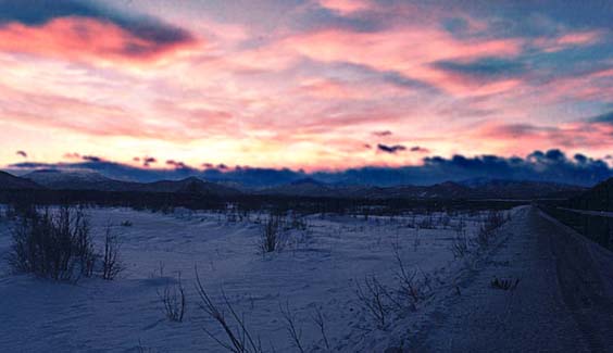Закат над сопками